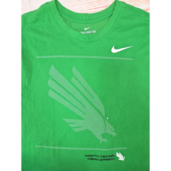 North Texas Mean Green Nike Dri-Fit Mens T-Shirt Medium - Picture 4 of 7